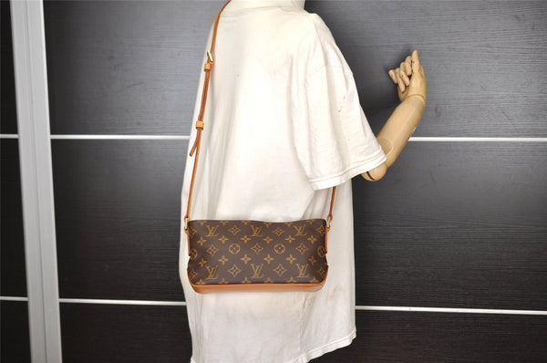 Authentic Louis Vuitton Monogram Trotteur Shoulder Cross Bag M51240 LV 1307I