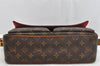 Authentic Louis Vuitton Monogram Viva Cite MM Shoulder Bag M51164 Junk 1309K