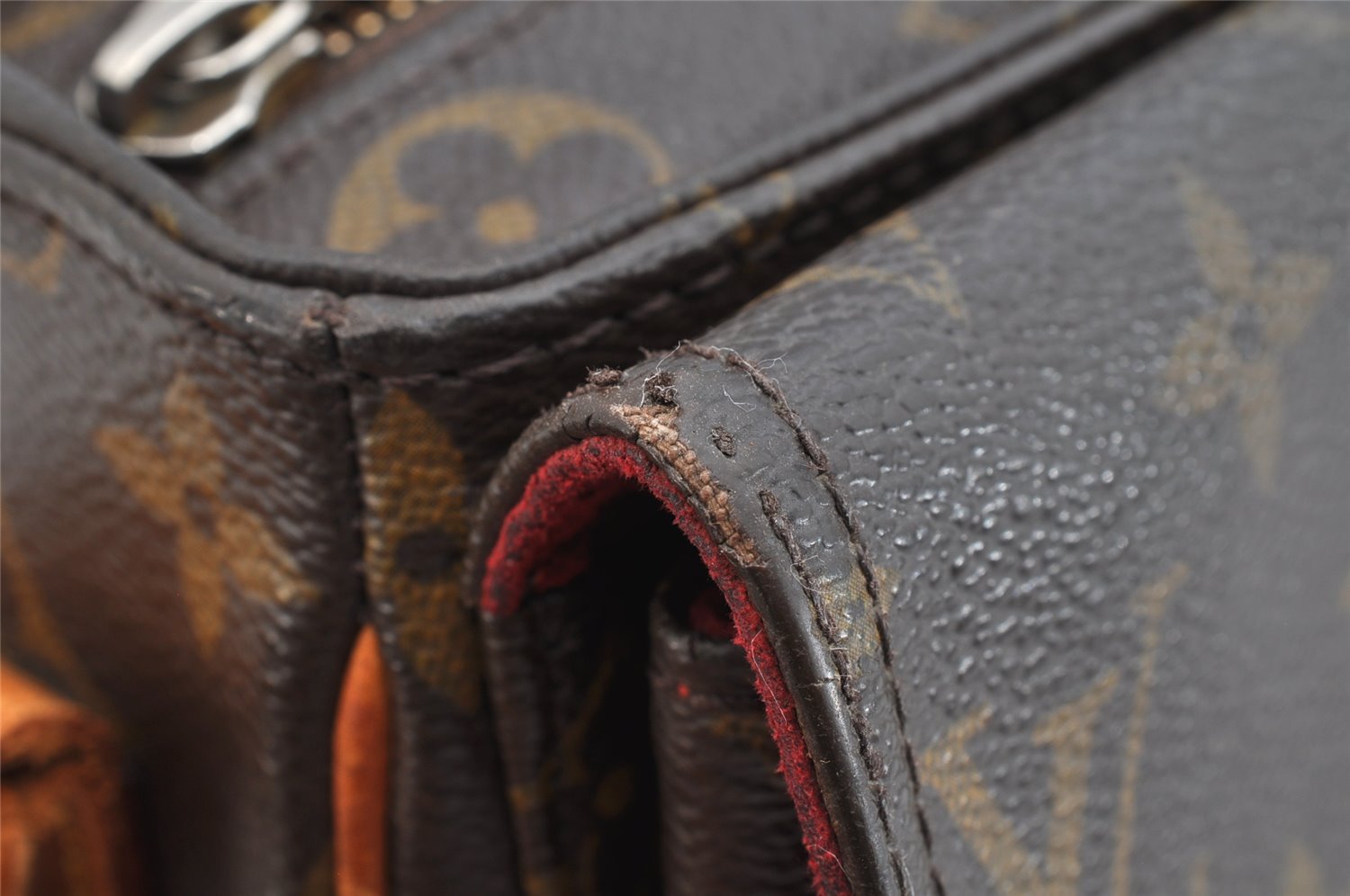 Authentic Louis Vuitton Monogram Viva Cite MM Shoulder Bag M51164 Junk 1309K