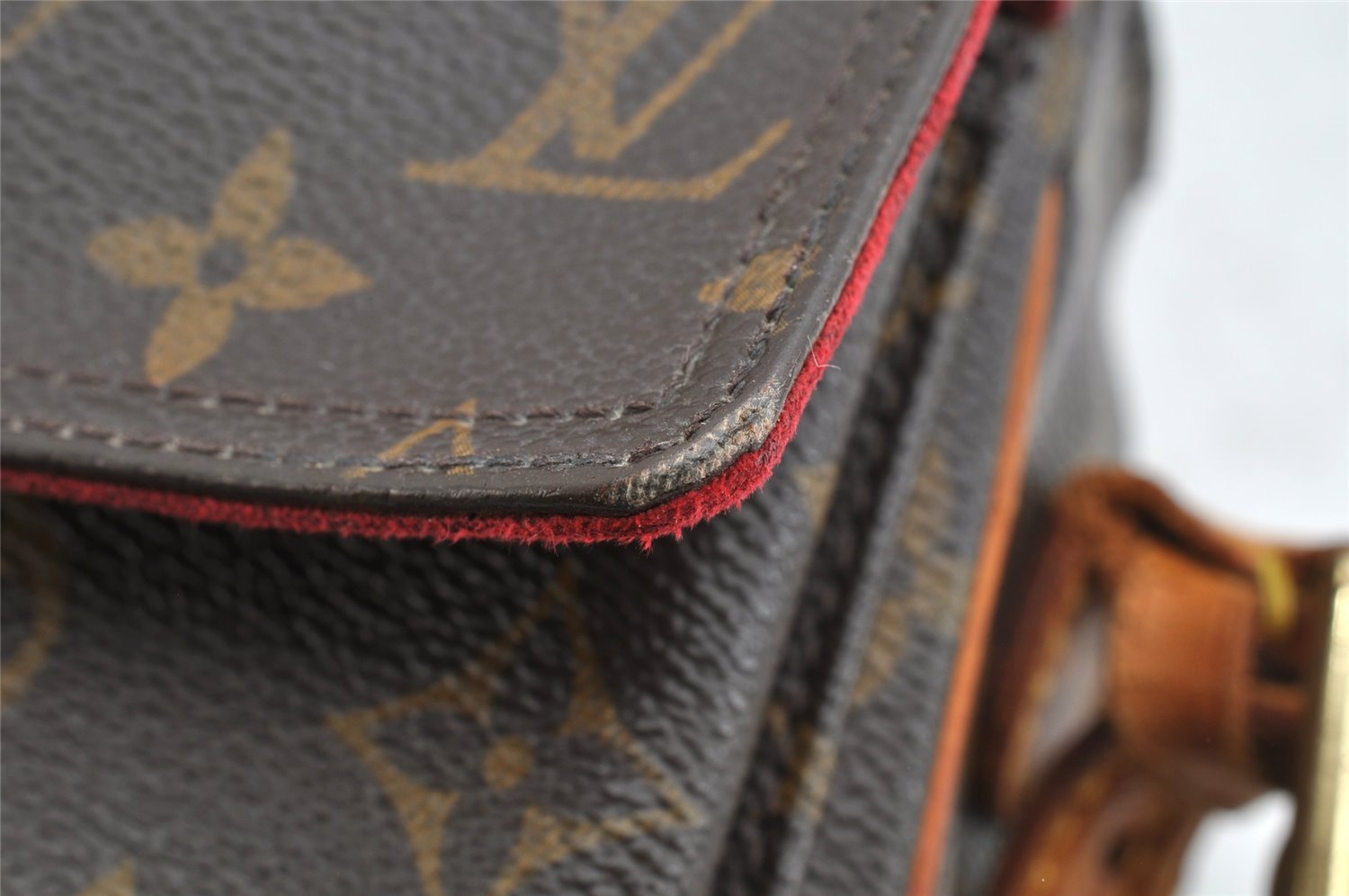 Authentic Louis Vuitton Monogram Viva Cite MM Shoulder Bag M51164 Junk 1309K