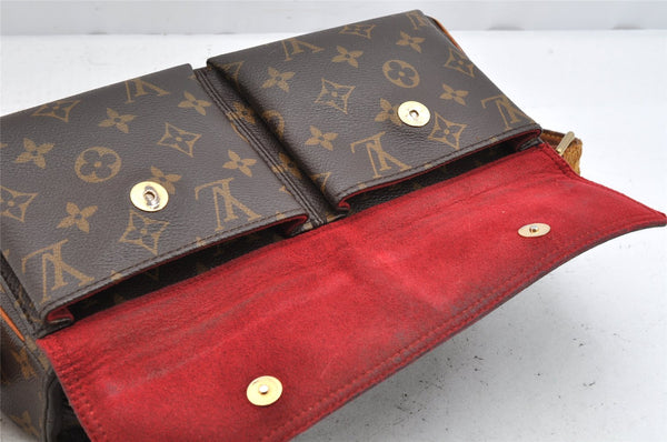 Authentic Louis Vuitton Monogram Viva Cite MM Shoulder Bag M51164 Junk 1309K