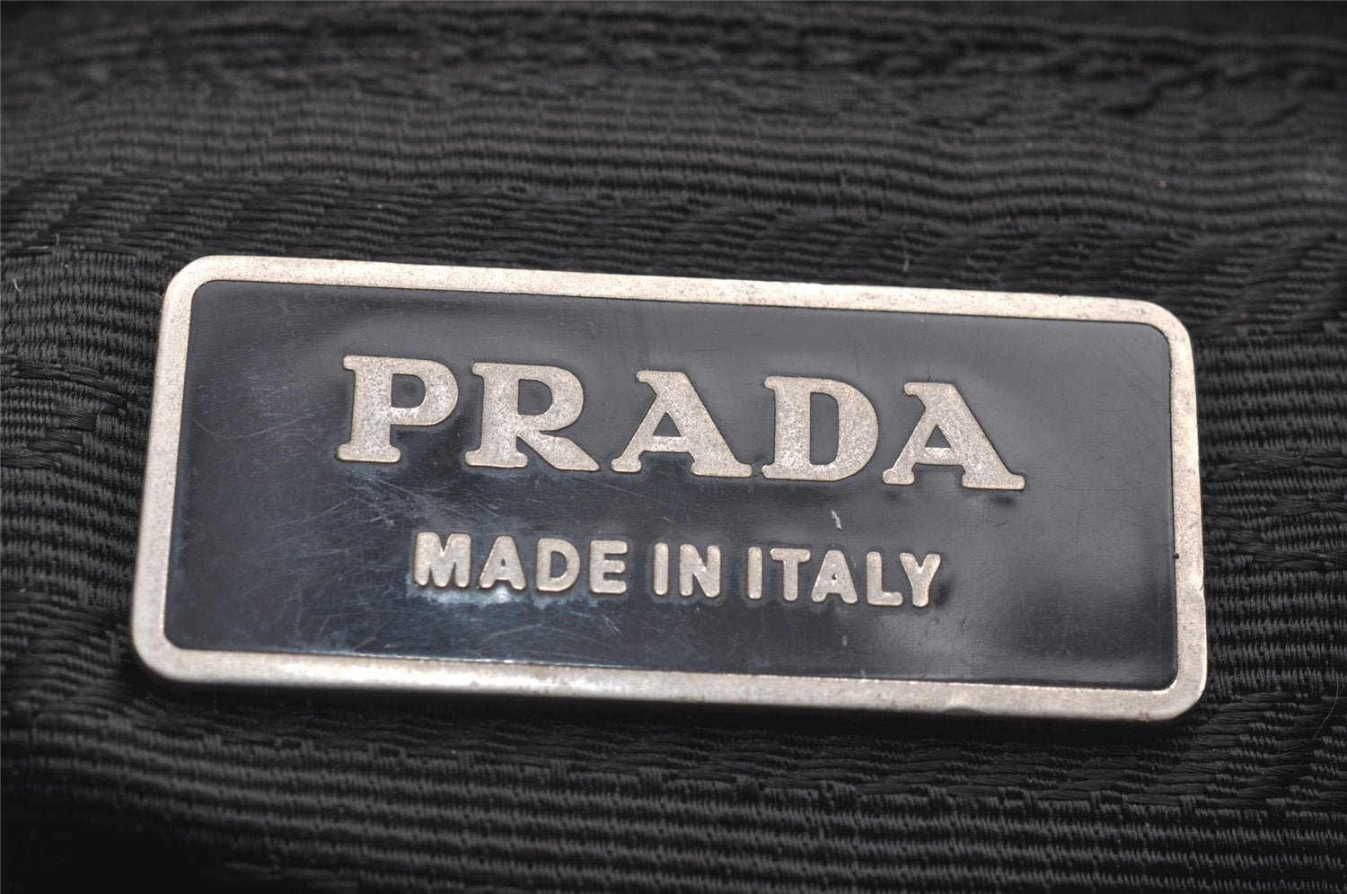 Authentic PRADA Nylon Saffiano Leather Shoulder Cross Body Bag Black 1311I