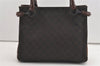 Authentic GUCCI Horsebit Shoulder Tote Bag GG Canvas Leather 101971 Brown 1312J