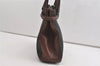 Authentic GUCCI Horsebit Shoulder Tote Bag GG Canvas Leather 101971 Brown 1312J