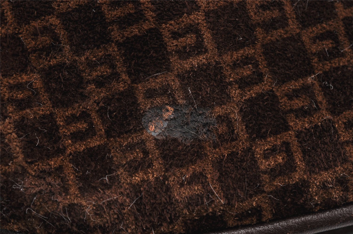Authentic GUCCI Double G Square GG Suede Leather Shoulder Bag 53280 Brown 1312K