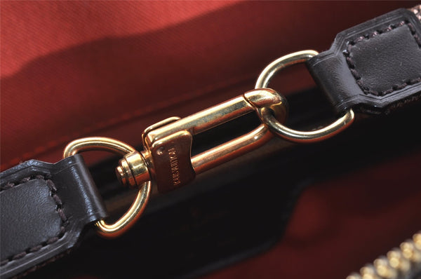 Authentic Louis Vuitton Damier Greenwich PM Hand Boston Bag N41165 LV 1313I