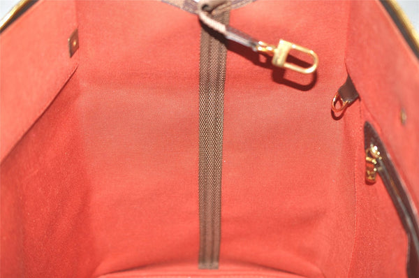 Authentic Louis Vuitton Damier Greenwich PM Hand Boston Bag N41165 LV 1313I