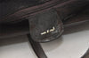 Authentic GUCCI Vintage Shoulder Tote Bag Enamel Brown Junk 1313K