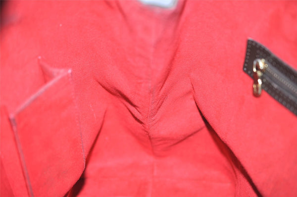 Authentic Louis Vuitton Damier Hampstead MM Shoulder Tote Bag N51204 LV 1314I