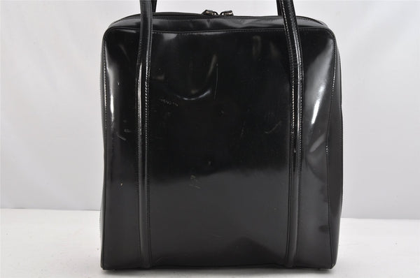 Authentic GUCCI Vintage Shoulder Tote Bag Leather Black Junk 1314K
