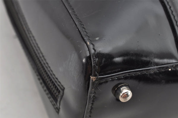 Authentic GUCCI Vintage Shoulder Tote Bag Leather Black Junk 1314K