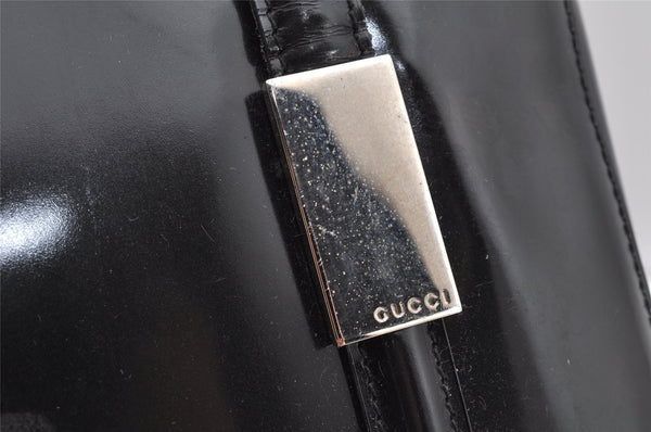 Authentic GUCCI Vintage Shoulder Tote Bag Leather Black Junk 1314K