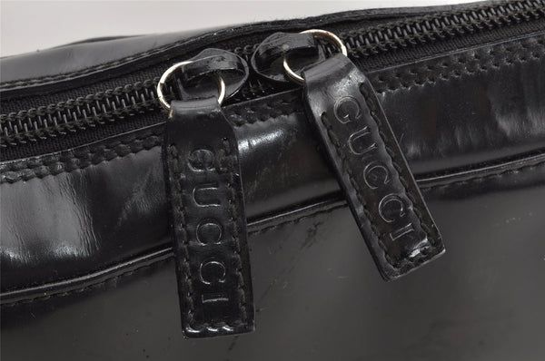 Authentic GUCCI Vintage Shoulder Tote Bag Leather Black Junk 1314K
