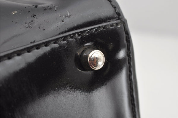 Authentic GUCCI Vintage Shoulder Tote Bag Leather Black Junk 1314K