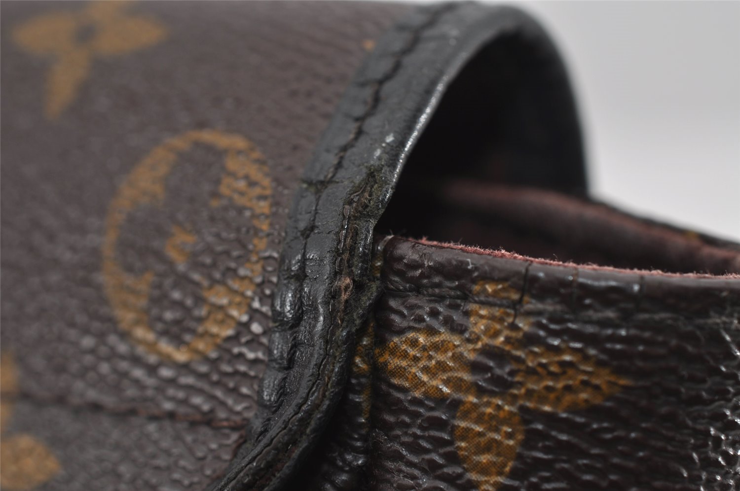 Auth Louis Vuitton Monogram Macassar Bass PM Shoulder Cross Bag M56717 LV 1315I