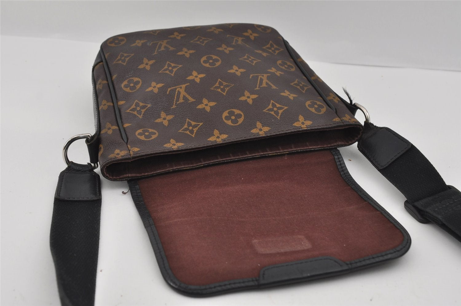 Auth Louis Vuitton Monogram Macassar Bass PM Shoulder Cross Bag M56717 LV 1315I