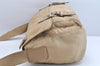 Authentic PRADA Nylon Leather Shoulder Cross Body Bag Purse Beige 1315K