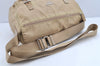 Authentic PRADA Nylon Leather Shoulder Cross Body Bag Purse Beige 1315K