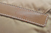 Authentic PRADA Nylon Leather Shoulder Cross Body Bag Purse Beige 1315K