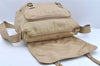 Authentic PRADA Nylon Leather Shoulder Cross Body Bag Purse Beige 1315K