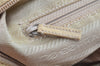 Authentic PRADA Nylon Leather Shoulder Cross Body Bag Purse Beige 1315K
