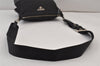 Authentic PRADA Nylon Leather Shoulder Cross Body Bag Purse Black 1316K