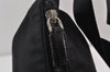 Authentic PRADA Nylon Leather Shoulder Cross Body Bag Purse Black 1316K