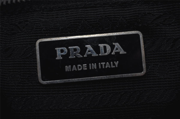 Authentic PRADA Nylon Leather Shoulder Cross Body Bag Purse Black 1316K