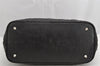 Authentic Christian Dior Panarea Cannage Tote Bag PVC Leather Black 1319K