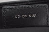 Authentic Christian Dior Panarea Cannage Tote Bag PVC Leather Black 1319K