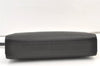 Authentic BURBERRY Vintage Leather Clutch Hand Bag Purse Black 1320K