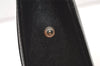 Authentic BURBERRY Vintage Leather Clutch Hand Bag Purse Black 1320K