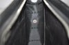 Authentic BURBERRY Vintage Leather Clutch Hand Bag Purse Black 1320K