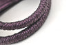 Authentic Salvatore Ferragamo Gancini Leather Shoulder Tote Bag Purple 1321K