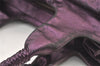 Authentic Salvatore Ferragamo Gancini Leather Shoulder Tote Bag Purple 1321K