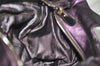Authentic Salvatore Ferragamo Gancini Leather Shoulder Tote Bag Purple 1321K