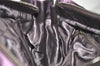 Authentic Salvatore Ferragamo Gancini Leather Shoulder Tote Bag Purple 1321K