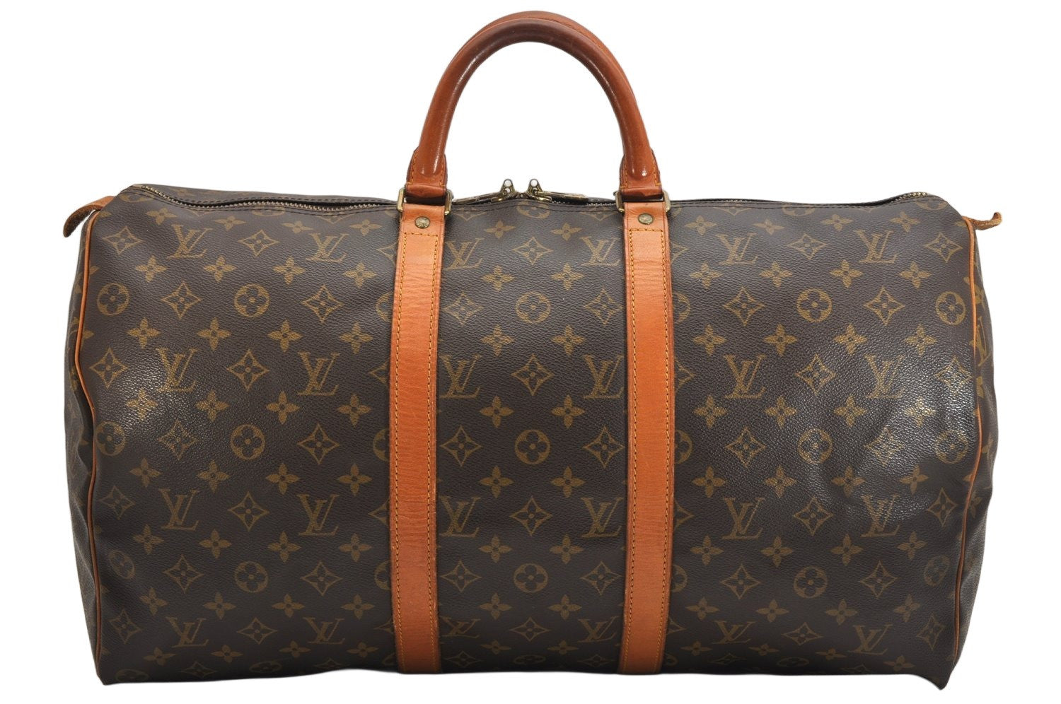 Authentic Louis Vuitton Monogram Keepall 50 Travel Boston Bag M41426 LV 1322K