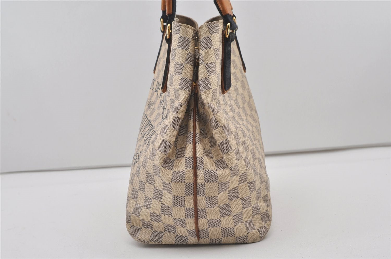 Authentic Louis Vuitton Damier Azur Plan SoleilCabas PM Tote Bag N41179 LV 1325J