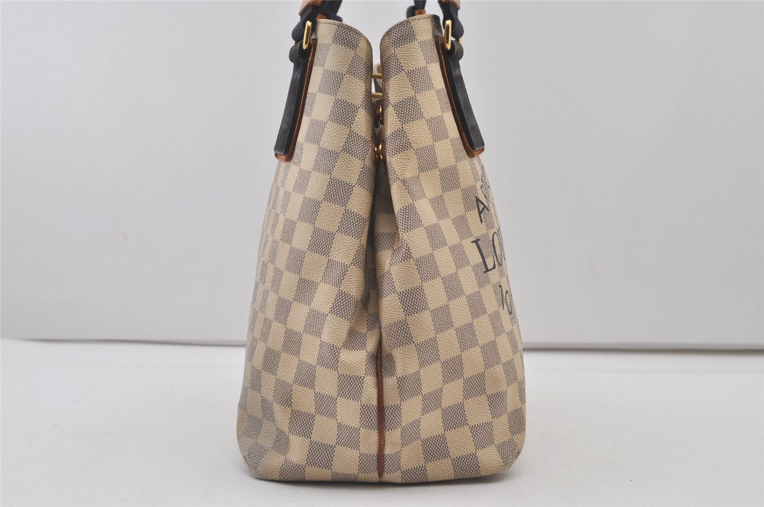 Authentic Louis Vuitton Damier Azur Plan SoleilCabas PM Tote Bag N41179 LV 1325J