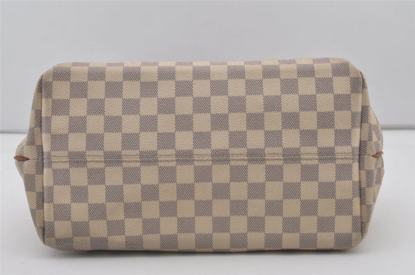 Authentic Louis Vuitton Damier Azur Plan SoleilCabas PM Tote Bag N41179 LV 1325J