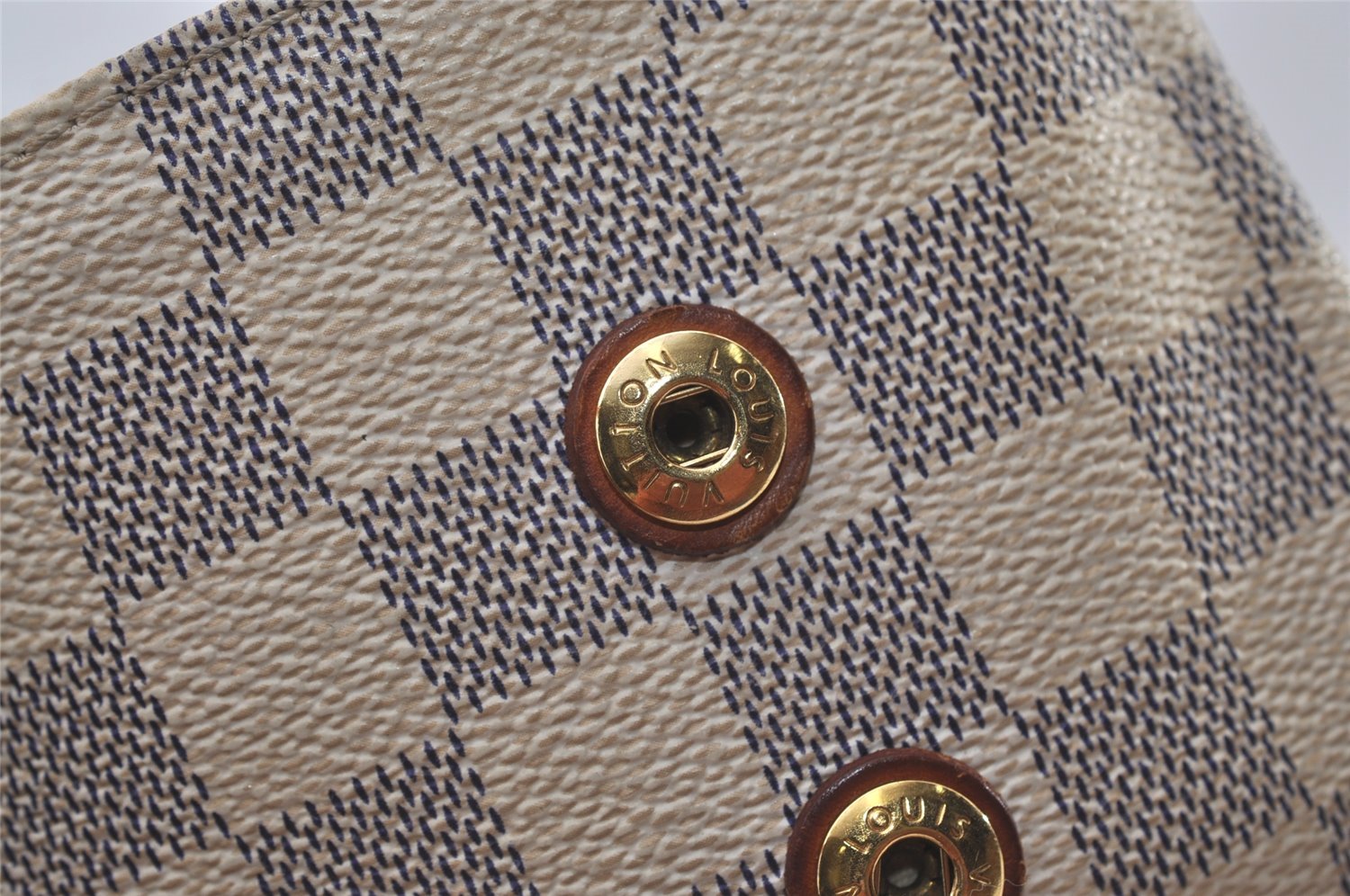 Authentic Louis Vuitton Damier Azur Plan SoleilCabas PM Tote Bag N41179 LV 1325J