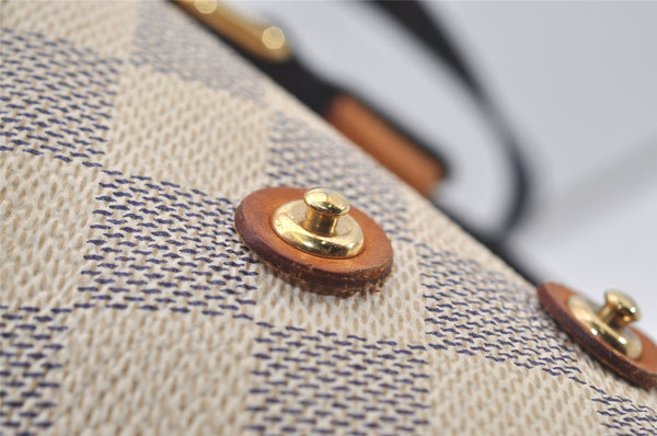 Authentic Louis Vuitton Damier Azur Plan SoleilCabas PM Tote Bag N41179 LV 1325J