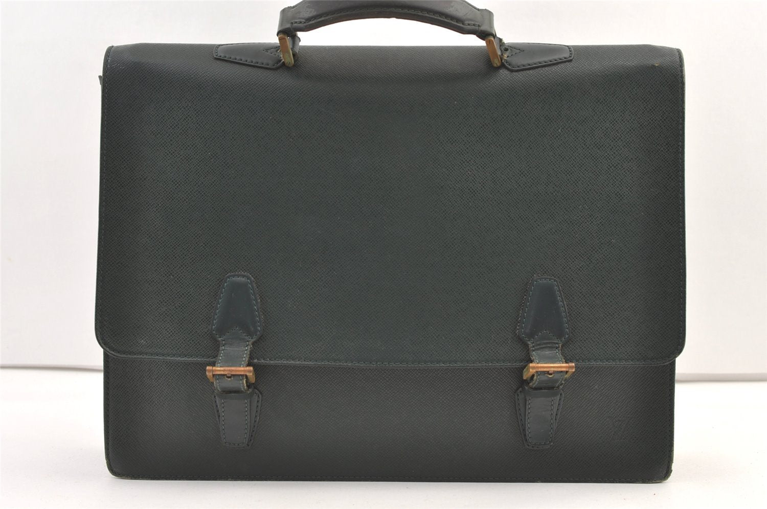 Authentic Louis Vuitton Taiga Tashkent Business Briefcase Green M30084 LV 1325K