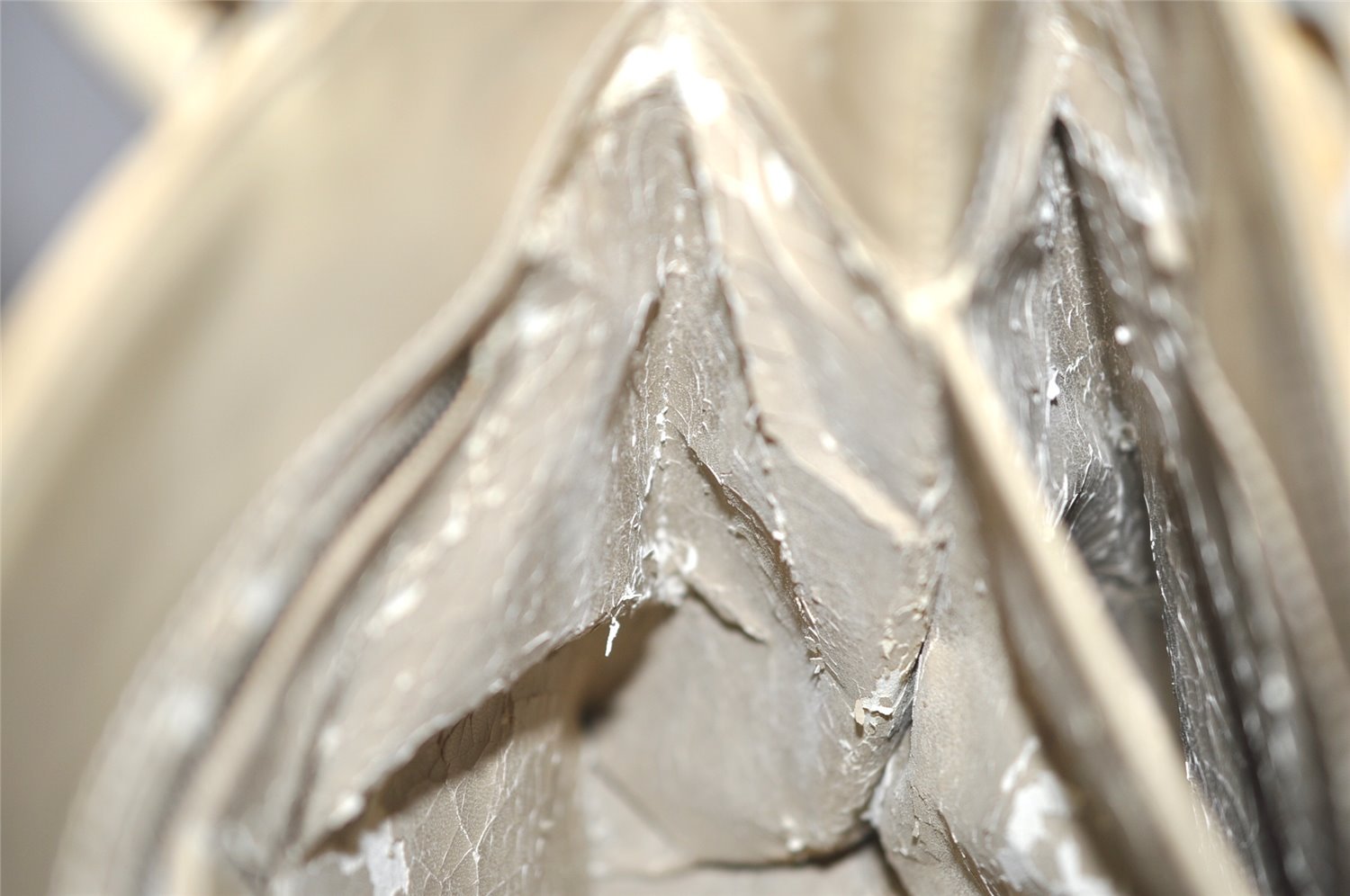 Authentic GUCCI Vintage 2Way Shoulder Hand Bag Purse Enamel White Junk 1326I