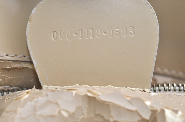 Authentic GUCCI Vintage 2Way Shoulder Hand Bag Purse Enamel White Junk 1326I