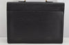 Auth Louis Vuitton Epi Serviette Ambassadeur Black Briefcase M54412 LV 1326K