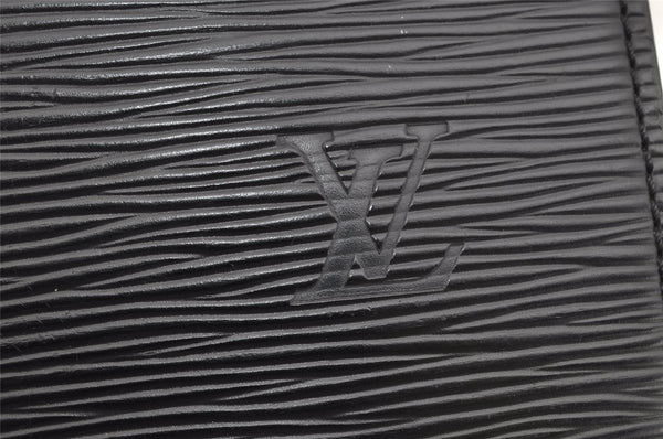 Auth Louis Vuitton Epi Serviette Ambassadeur Black Briefcase M54412 LV 1326K