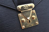 Auth Louis Vuitton Epi Serviette Ambassadeur Black Briefcase M54412 LV 1326K