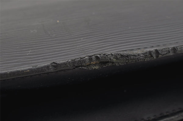 Auth Louis Vuitton Epi Serviette Ambassadeur Black Briefcase M54412 LV 1326K